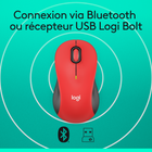 Logitech - Signature M550 L souris sans fil pour les grandes mains - Rouge Classique-Moins de bruit, plus de concentration : que vous travailliez au bureau ou à la maison, la souris Logitech Signature M550 est discrète et vous permet de profiter d'une réduction de 90 % du bruit des clics grâce à la technologie SilentTouch
