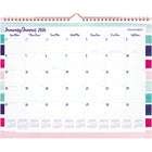 AT-A-GLANCE - Calendrier mural mensuel à rayures de carrousel 2026 - 11 7/8 po H x 14 7/8 po l - bilingue-Format des pages : 11 7/8 po H x 14 7/8 po l
