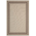 Modway - Rim Bordure solide intérieure et extérieure Tapis de 5 pi l x 8 pi L - Beige clair et beige foncé-Tapis à bordure unie pour zone limite