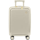 Champs - Valise cabine Onyx - Ivoire-Easy-access front pocket. . Padded laptop compartment fits up to a 15.6” laptop, with a dedicated tablet sleeve for extra protection. Compression strap keeps your devices secure and in place. TSA-approved lock ensures both the front pocket and main compartment stay protected. Multiple storage pockets provide organized space for your phone, chargers, cables, boarding pass, passport, sunglasses, and documents. Snap-closure front pocket offers quick and full accessibility t