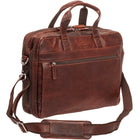Mancini - Porte-documents pour portable et tablette à deux compartiments Buffalo - 16.25po x 4po x 12po - Brun-Convient au portables jusqu’à 15.6" pouces