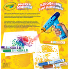 Crayola - Aérographe pour marqueurs-Facile à utiliser : cet aérographe permet aux enfants de dessiner comme des pros! Il suffit d'insérer un marqueur et d'appuyer sur le bouton pour pulvériser la couleur