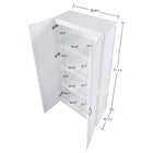 Manhattan Comfort - Cornelia 59,22 po Ensemble Moderne 2 Pièces Armoire de Rangement à 8 Étagères - Blanc-Comprend 4 larges étagères avec fonctionnalités réglables