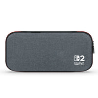 PowerA - Étui mince  pour Nintendo Switch 2 - Gris chiné foncé-Protection structurée : intérieur moulé avec doublure en tissu doux