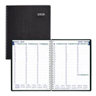 Blueline - 2026 Agenda hebdomadaire DuraFlex avec Couverture texturé extra robuste - 11 po x 9-1/4 po - Noir - Bilingue-12 mois: janvier 2026 à décembre 2026 