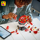 LEGO - Editions Formula 1 Le casque Scuderia Ferrari HP - Charles Leclerc-L’appli LEGO Builder permet de suivre votre progression et faire pivoter les modèles