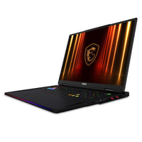 MSI - Ordinateurs portables de jeu Raider18 HX AI 18 po UHD+ miniLED,Intel U9-275HX,RTX 5080,4To SSD, 64Go RAM, Win11,Noir foncé-Processeur: Intel Core Ultra9-285HX 