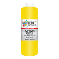 DEMCO EnCouleurs Inc Acrylique scolaire - 500 mL - Jaune-Acrylique scolaire