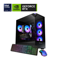 iBUYPOWER - Ordinateur de Bureau de Jeux - Intel Core Ultra 5 225F - NVIDIA GeForce RTX 5060 - 1 To SSD - 16 Go DDR5 - Windows 11 Home-Boîtier d'ordinateur Element 9