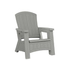 Suncast - Chaise Adirondack avec rangement - Gris colombe-Capacité de poids de 375 lb.