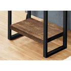 Monarch Specialties - 2852 Table D'Appoint - Faux Bois Brun/Metal Noir-3