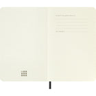 Moleskine - Carnet classique, poche, uni, noir, couverture souple (3,5 x 5,5)-Fermeture à élastique 