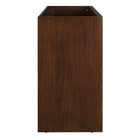 Modway - Appia 48" Armoire de toilette de salle de bain (lavabo non inclus) - Noyer-Coussinets de pied non marqués