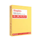Staples – Papier à copies recyclé à 30 % - couleurs pastel - lettre - 8 1/2 po x 11 po - jaune canari - 500 feuilles-Avec ces couleurs, vos documents ne passeront pas inaperçus