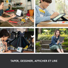 Étui clavier Logitech Rugged Folio pour iPad A16/ 10.9" (10e génération) - Anglais - Graphite-Support pour Crayon Logitech ou Apple Pencil