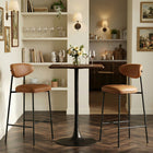 Zuo - Rorun Tabouret de bar - Brun - Ensemble de 2-Dimensions: 21,7 po L x 18,7 po L x 39,0 po H