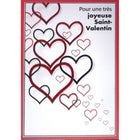 Rosedale - Cartes De souhaits De La Saint-Valentin 5-1/2 po x 8 po / Enveloppes - Paquet de 12 - Cœurs-Cartes de souhaits qualité boutique