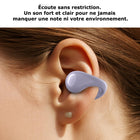 MyBat - Écouteurs Open-Ear echelon Echo - Violet-Musique & appels sans fil - Écoute et appels en mode mains-libres