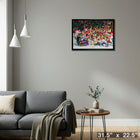 Montreal Canadiens 20x29 1993 Stanley Cup - Toile encadree - 31" x 22"-Prêt à accrocher - livré entièrement assemblé