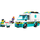 LEGO - Ambulance d'urgence City Great Vehicles - 184 pièces-Comprend une ambulance jouet, une rampe de skate et des figurines de skateur et d'ambulanciers paramédicaux