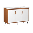 Modway - Energize Double évier 48" Vanette de salle de bain - Blanc cerise-Vanité de salle de bain moderne du milieu du siècle
