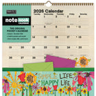 WSBL - 2026 Paix de la Vie Note Nook  Calendrier mural Mensuel - 30,5 cm l x 30,5 cm H - Anglais-Format 12 mois (Janvier - Décembre 2026)