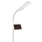 OttLite - Lampe sur pied LED à double teinte avec support pour tablette et chargeur USB - Blanc-4 niveaux de luminosité