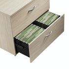 Bush Business Furniture - Studio C Classeur latéral à 2 tiroirs, orme naturel (SCF136NESU)-Les tiroirs classeurs s'ouvrent sur des glissières à roulement à billes à extension complète pour un accès facile au contenu