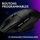 Logitech G502 X LIGHTSPEED Souris Gaming Sans Fil - Noir-Sans fil Lightspeed : Souris sans fil avec connectivité de qualité pro, protocole mis à jour pour un taux de réponse 68 pour cent plus rapide que la génération d'avant et fiabilité améliorée