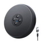 EMEET - Haut-parleur USB Plug-and-Play OfficeCore M1A - Certifié Zoom-Deux microphones omnidirectionnels : Captent les voix de toutes les directions. Plus besoin de rester assis à votre place pendant toute la réunion.