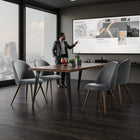 Homy Casa -  Bureau moderne 63 po L - Marron-Design polyvalent, idéal pour bureaux, salles de formation ou réunions