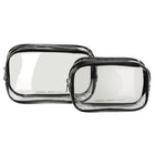 General Supply Goods + Co - Trousse de Toilette de Voyage Approuvée par la TSA - Paquet de 2 - Transparent-Approuvé par la TSA - Conforme aux réglementations des compagnies aériennes, vous permettant de passer facilement la sécurité de l’aéroport en toute simplicité.