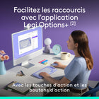Logitech - Pop Icon ensemble clavier et souris Bluetooth - Lilas-La vie est plus facile avec des raccourcis: basculez rapidement entre les modes professionnel, social et pause (Netflix, Spotify) ou accédez à vos outils d’IA avec les touches d’action, les boutons d’action et l’application Logi Options+ 

