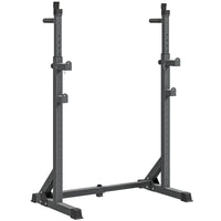 Soozier - Support de squat réglable-Poteaux en acier haute densité et structure triangulaire solide, garantissant qu'il ne vacille pas et ne tremble pas lorsque vous y placez des poids 