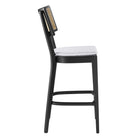 Modway - Caledonia Tabourets de bar - Noir Blanc - Ensemble de 2-Assemblée requise