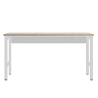 Manhattan Comfort - Table de garage moderne Fortress 72,4" - Blanc-Tableau des tâches parfaites pour la buanderie et le garage