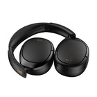 Edifier - WH950 Casque supra-auriculaire sans fil à réduction du bruit avec jumelage rapide Google - Noir-Coussinets d'oreille en cuir protéiné souple de haute qualité et mousse à mémoire de forme