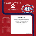 Turner Sports - 2026 Canadiens De Montreal Calendrier de Bureau Boîte Quotidiennement - 13,7 cm L x 13,7 cm H - Anglais-Support intégré