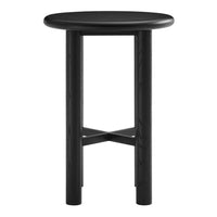 Modway - Alvia Ronde 30  po Bois Bar Table - Noir-Table en bois à hauteur de barre