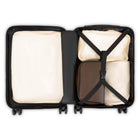 Swiss Mobility - Valise de cabine rigide 21.75 po de la collection JFK - Bleu-Poignée de chariot télescopique avec hauteurs de verrouillage à plusieurs niveaux