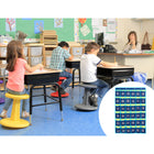 Kore Design - Organiseur de rangement suspendu pour téléphone portable, 30 poches, bleu/jaune-Conception peu encombrante : utilise efficacement l'espace de la porte ou du mur, libérant ainsi plus d'espace dans la salle de classe.