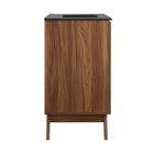 Modway - Soma 30" Vanette de salle de bain - Noir noyer-Trous centraux de 8"