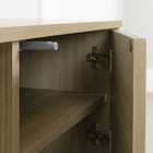 South Shore - Mezzy Meuble TV avec portes - Frêne naturel-Poids de l'item: 106 livres