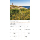 DateWorks - Calendrier Mural 16 Mois 2025 des Paysages du Canada - 12 po x 12 po - Bilingue-13 images de haute qualité imprimées sur du papier Premium.