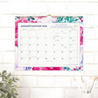 AT-A-GLANCE - Calendrier mural mensuel Emily Ley jardin anglais 2026 - 11 7/8 po H x 14 7/8 po l - bilingue-Un mois par page avec des blocs quotidiens non lignés