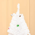 HOMCOM - Arbre de Noël artificiel de 6ft décoration de vacances de Noël - Blanc-Divers types d'ornements pour le décor pour ajouter du plaisir de vacances 