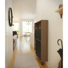Nexera - Bureau mural Slim, Muscade et gris charbon-9