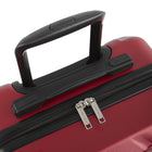 Swiss Mobility - Ensemble de 3 valise rigide ABS - Rouge-Poignée de chariot télescopique avec hauteurs de verrouillage à plusieurs niveaux