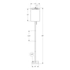 Monarch Specialties - Luminaire - 62 po H Lampadaire - Métal Noir - Abat-Jour Ivoire / Crème - Contemporain-Fabriqué avec des matériaux de qualité, cet éclairage d'appoint décoratif est assorti d'une garantie limitée de 2 ans contre tout défaut pour votre satisfaction