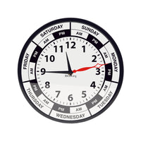 BIOS Living - Horloge Avec Jour - Anglais-Horloge avec jour affiche l’heure et le jour de la semaine